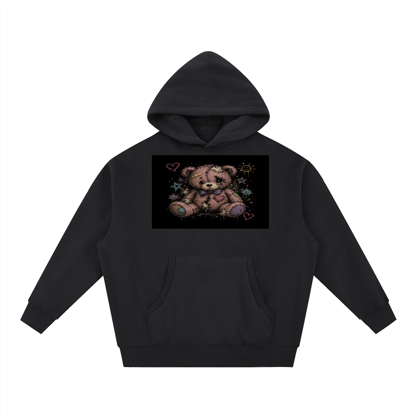 Essential Oversized Boxy Fit Fleece Hoodie